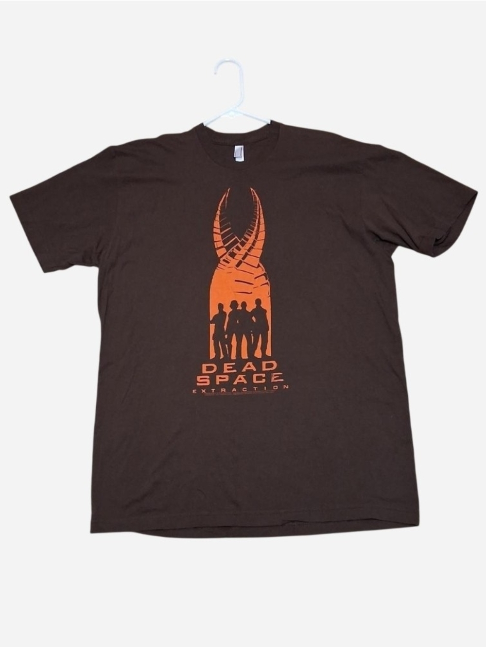 Dead Space Extraction Graphic Tee - Brown with Orange Print